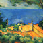 L'Estaque with Red Roofs Art Print 1885 Painting by Paul Cezanne (6 Sizes)