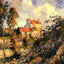 Les Mathurins, Pontoise 1877 Painting by Camille Pissarro Art Print (6 Sizes)