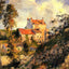 Les Mathurins, Pontoise 1877 Painting by Camille Pissarro Art Print (6 Sizes)