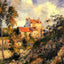 Les Mathurins, Pontoise 1877 Painting by Camille Pissarro Art Print (6 Sizes)