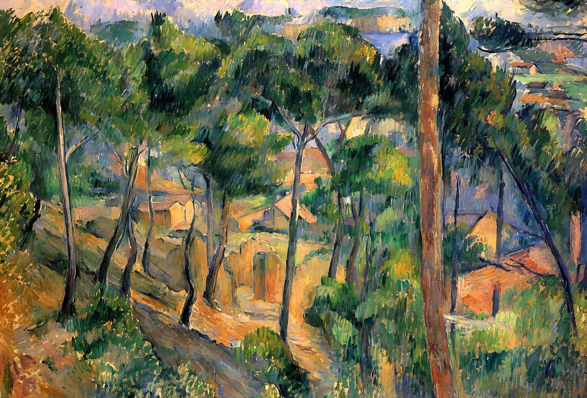 L'Estaque View Through the Pines 1883 by Paul Cezanne Fine Art Print (6 Sizes)