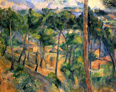 L'Estaque View Through the Pines art print by Paul Cezanne (1883)