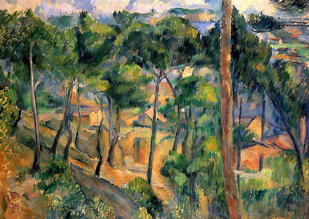 L'Estaque View Through the Pines 1883 by Paul Cezanne Fine Art Print (6 Sizes)
