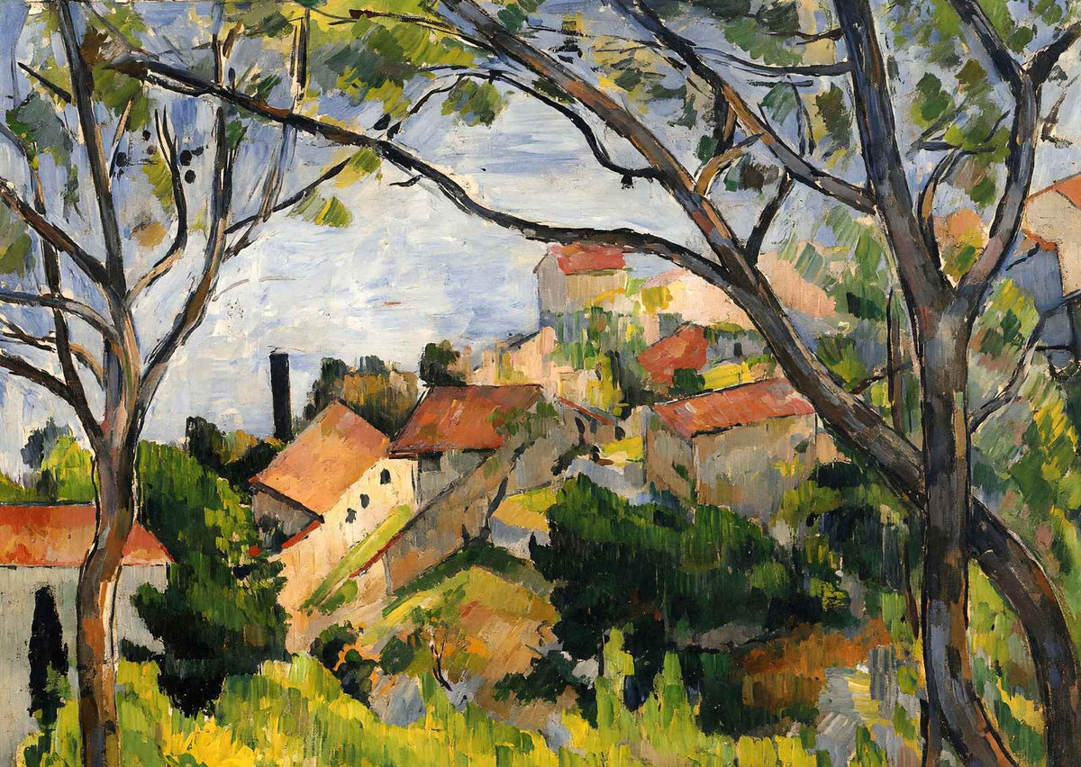 L'Estaque. View Through the Trees 1879 by Paul Cezanne Art Print (6 Sizes)