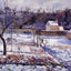 L'Hermitage, Pontoise Snow Effect 1874 by Camille Pissarro Art Print (6 Sizes)