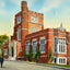 The Library Nashua NH in 1906 Art Print (7 Sizes) - Restored