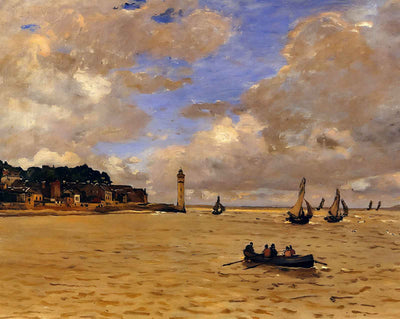 Lighthouse at the Hospice painting by Claude Monet (1864)