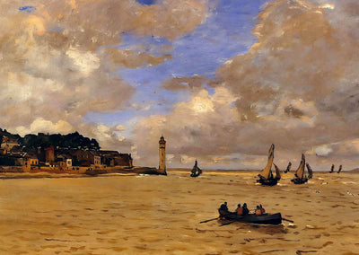 Lighthouse at the Hospice 1864 Painting by Claude Monet Fine Art Print (6 Sizes)