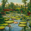 Lily Pond Como Park St Paul in 1906 Art Print (7 Sizes) - Retouched