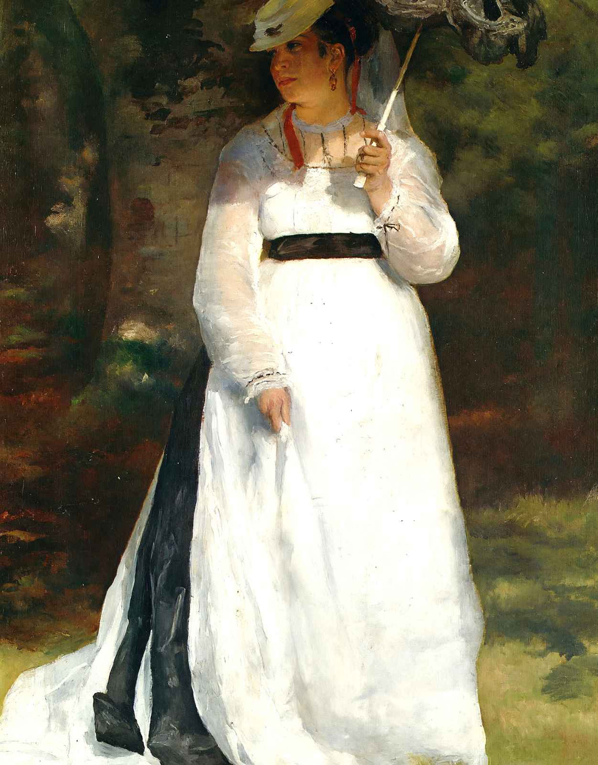 Lise with Umbrella 1867 Painting by Pierre-Auguste Renoir Art Print (6 Sizes)