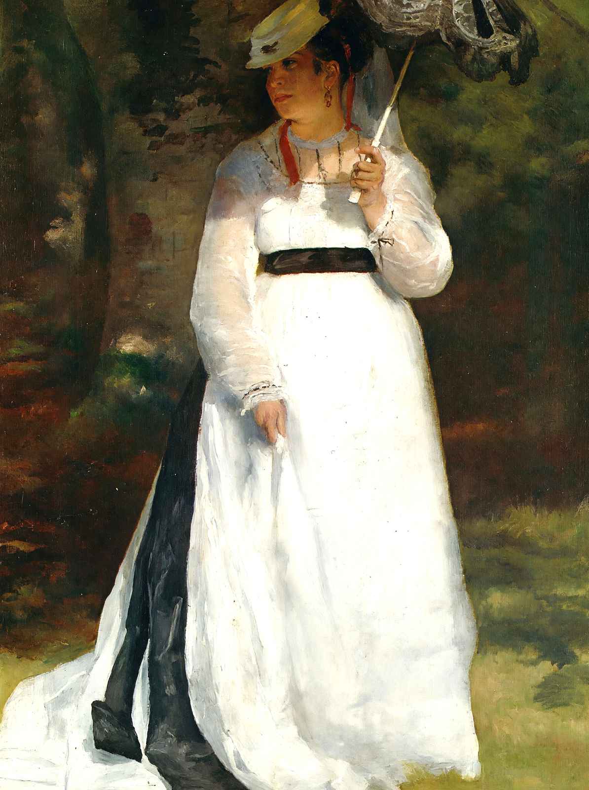 Lise with Umbrella 1867 Painting by Pierre-Auguste Renoir Art Print (6 Sizes)