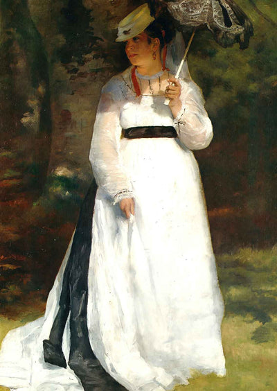 Lise with Umbrella 1867 Painting by Pierre-Auguste Renoir Art Print (6 Sizes)