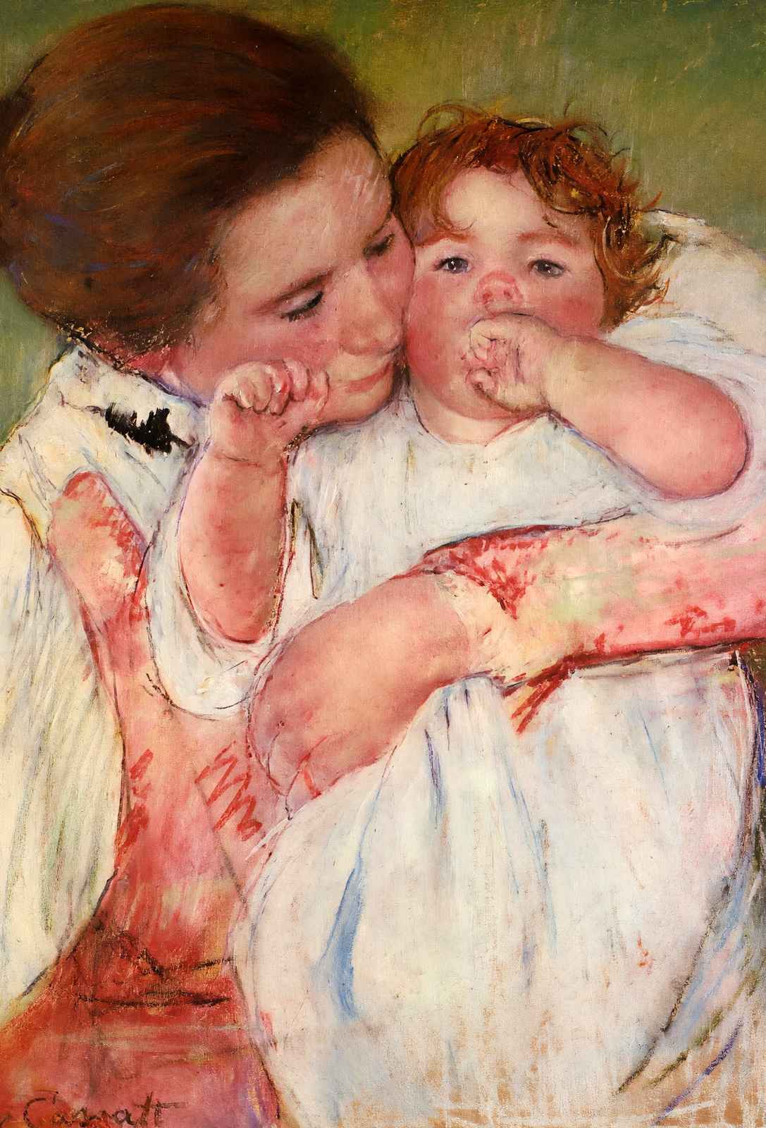 Little Ann Sucking Her Finger Embraced 1897 Fine Art Print (6 Sizes) - Acid Free