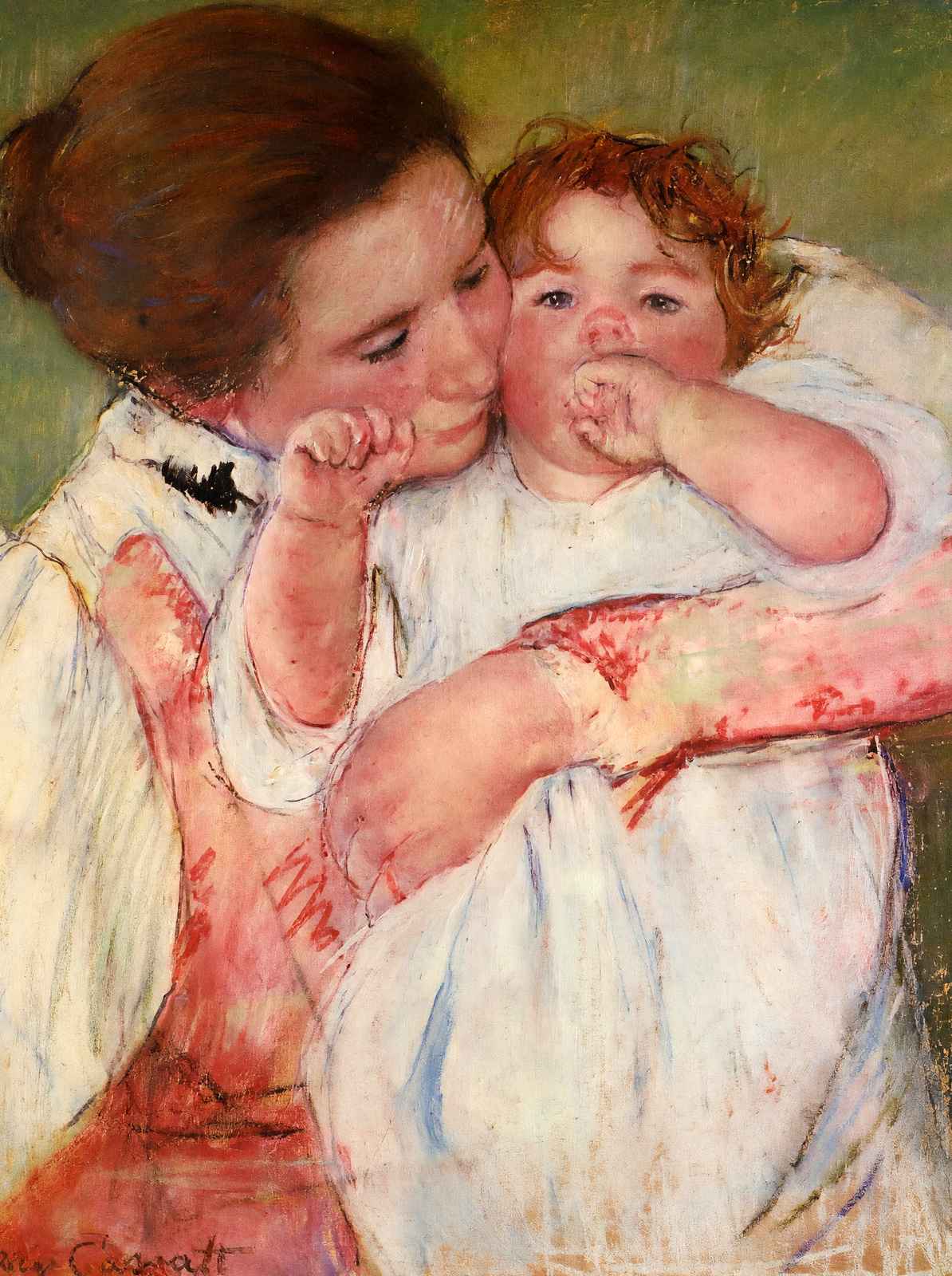 Little Ann Sucking Her Finger Embraced 1897 Fine Art Print (6 Sizes) - Acid Free