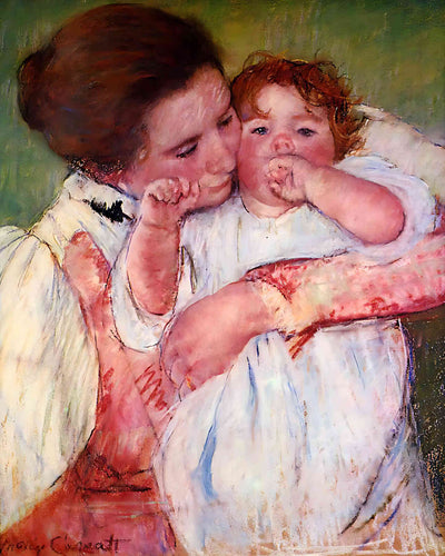 Little Ann Sucking Her Finger Embraced8x10" Print - Acid Free