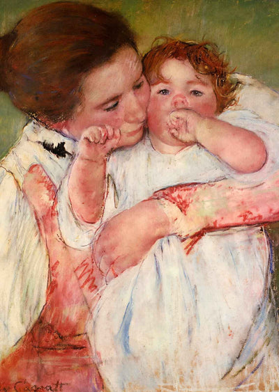 Little Ann Sucking Her Finger Embraced 1897 Fine Art Print (6 Sizes) - Acid Free