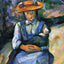 Little Girl with a Doll fine art print by Paul Cezanne (1904)