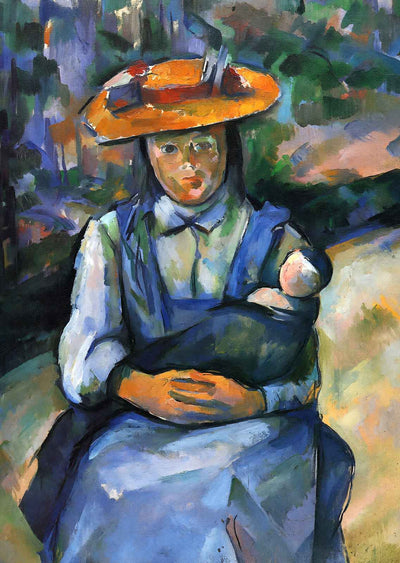 Little Girl with a Doll 1904 Painting by Paul Cezanne Art Print (6 Sizes)