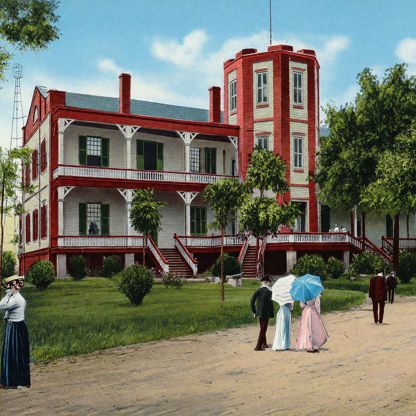 City Park Little Rock AR Vintage Print (7 Sizes) - Premium Quality