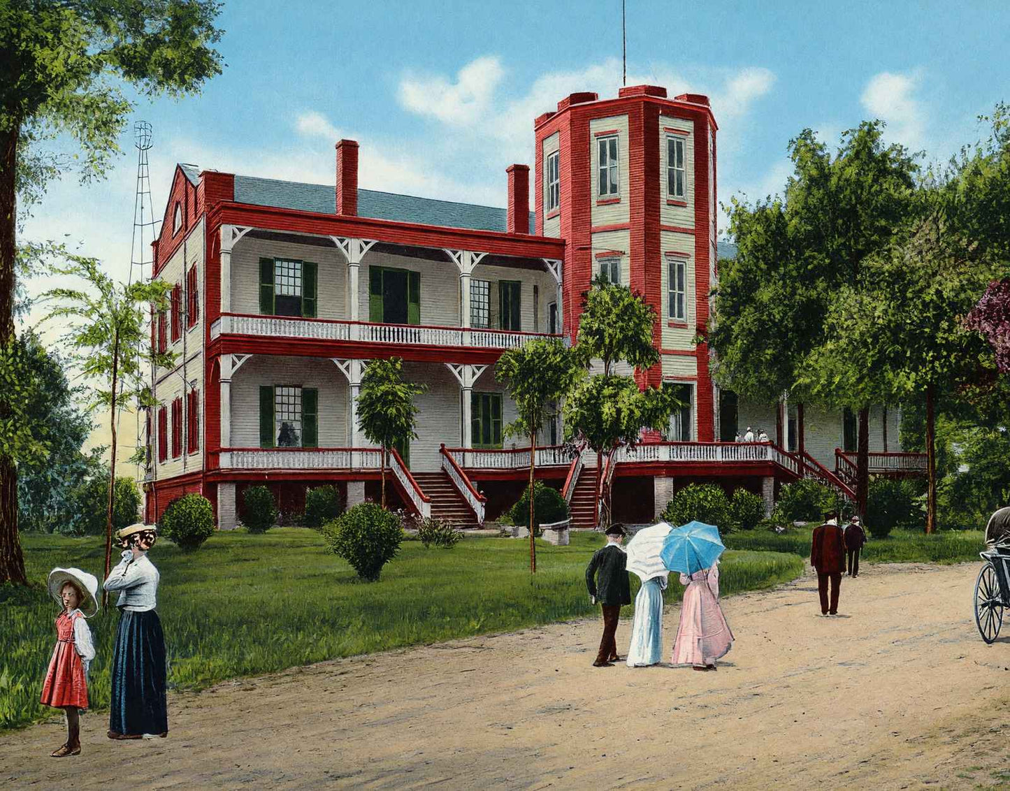 City Park Little Rock AR Vintage Print (7 Sizes) - Premium Quality