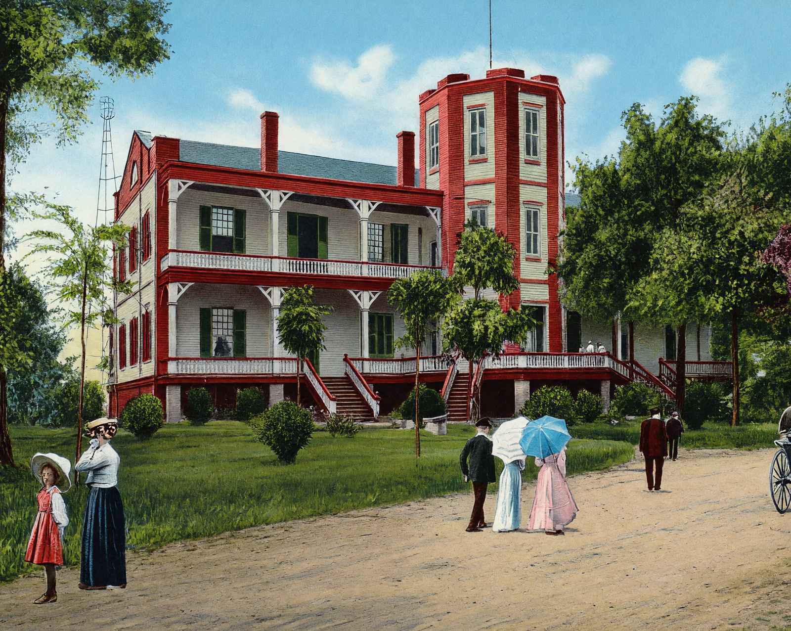 City Park in Little Rock vintage print