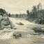 Livermore Falls Plymouth NH in 1905 Vintage Print (7 Sizes) - Archival Paper