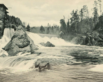 Livermore Falls in Plymouth in 1905 photo print
