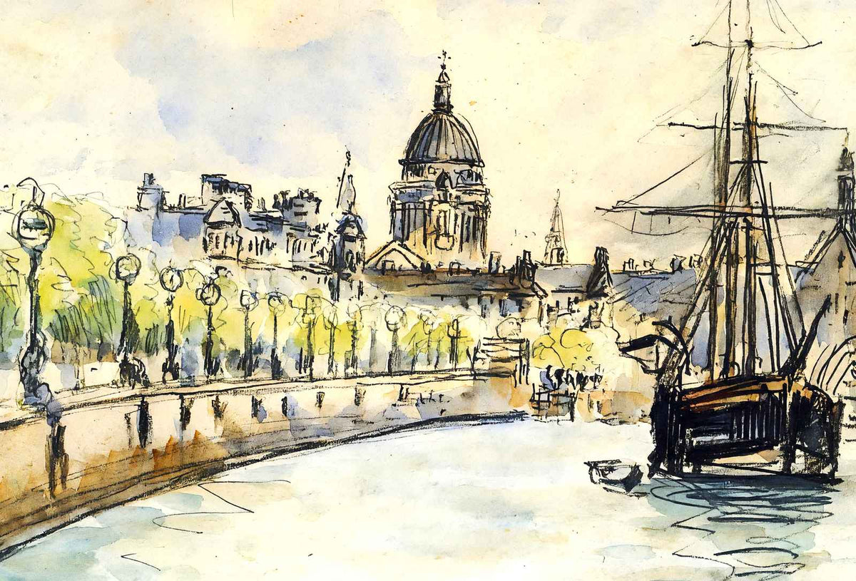 London, St. Paul's Cathedral 1890 by Camille Pissarro Fine Art Print (6 Sizes)