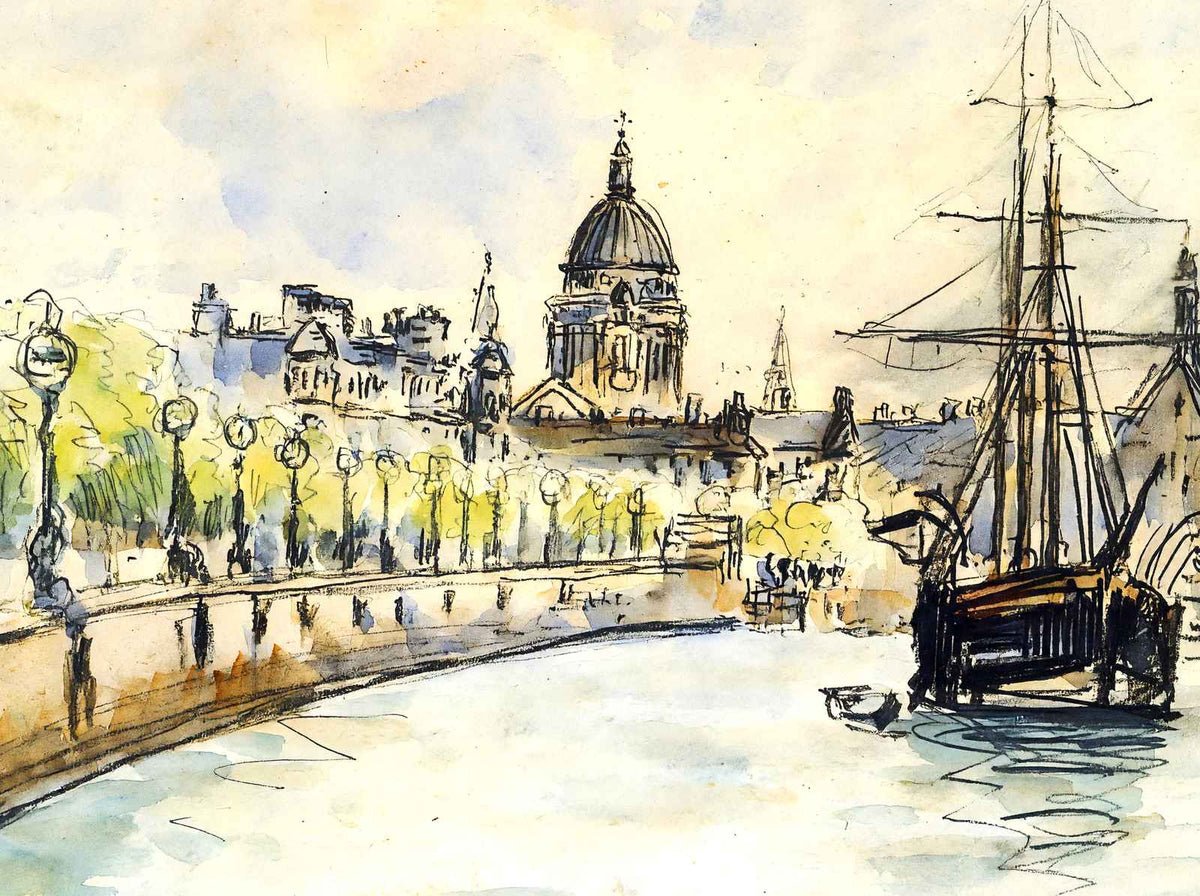 London, St. Paul's Cathedral 1890 by Camille Pissarro Fine Art Print (6 Sizes)