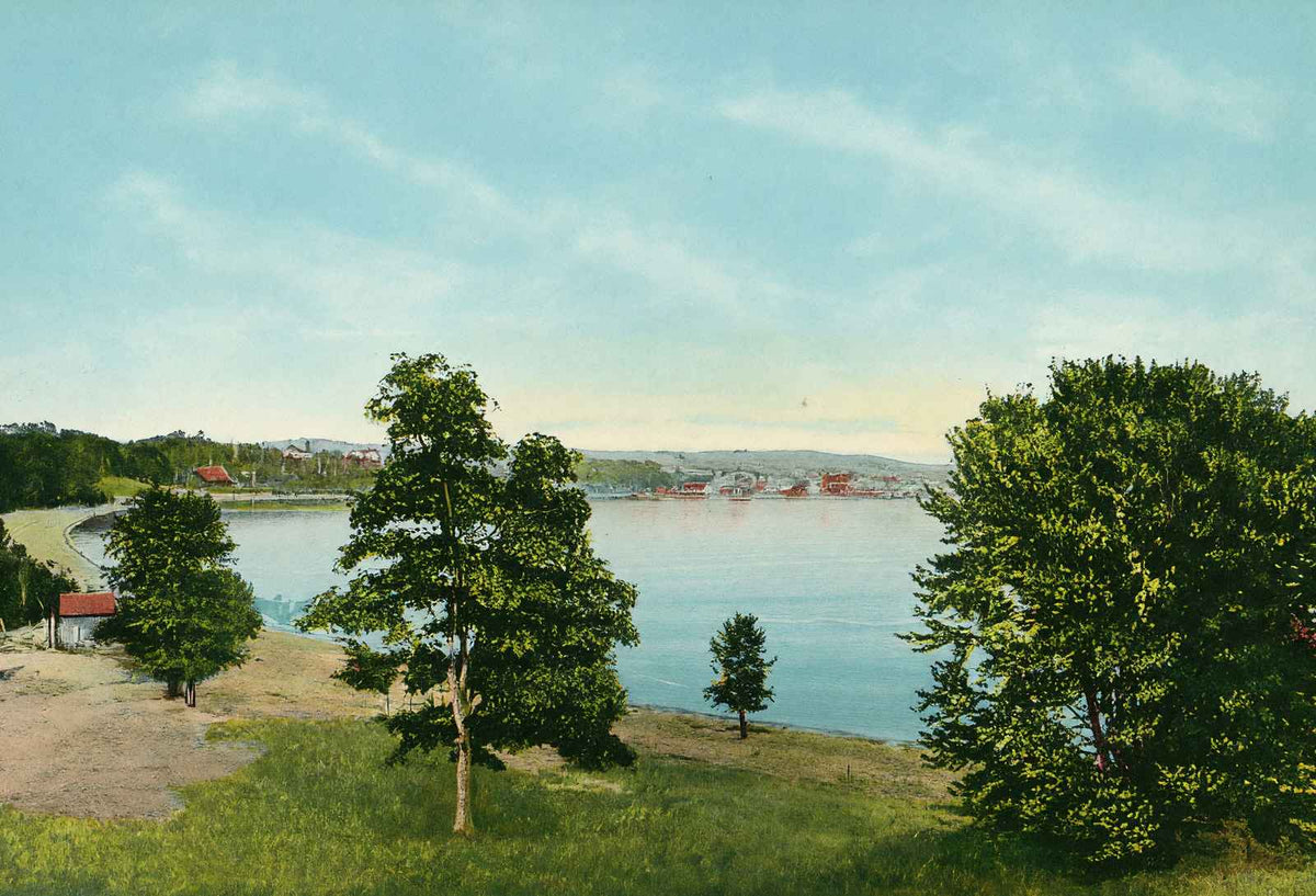 Burlington from Rock Point in 1907 Vintage Print (7 Sizes) - Archival Paper