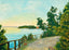 Lookout at Red Rocks Burlington VT in 1907 Painting Print (7 Sizes)