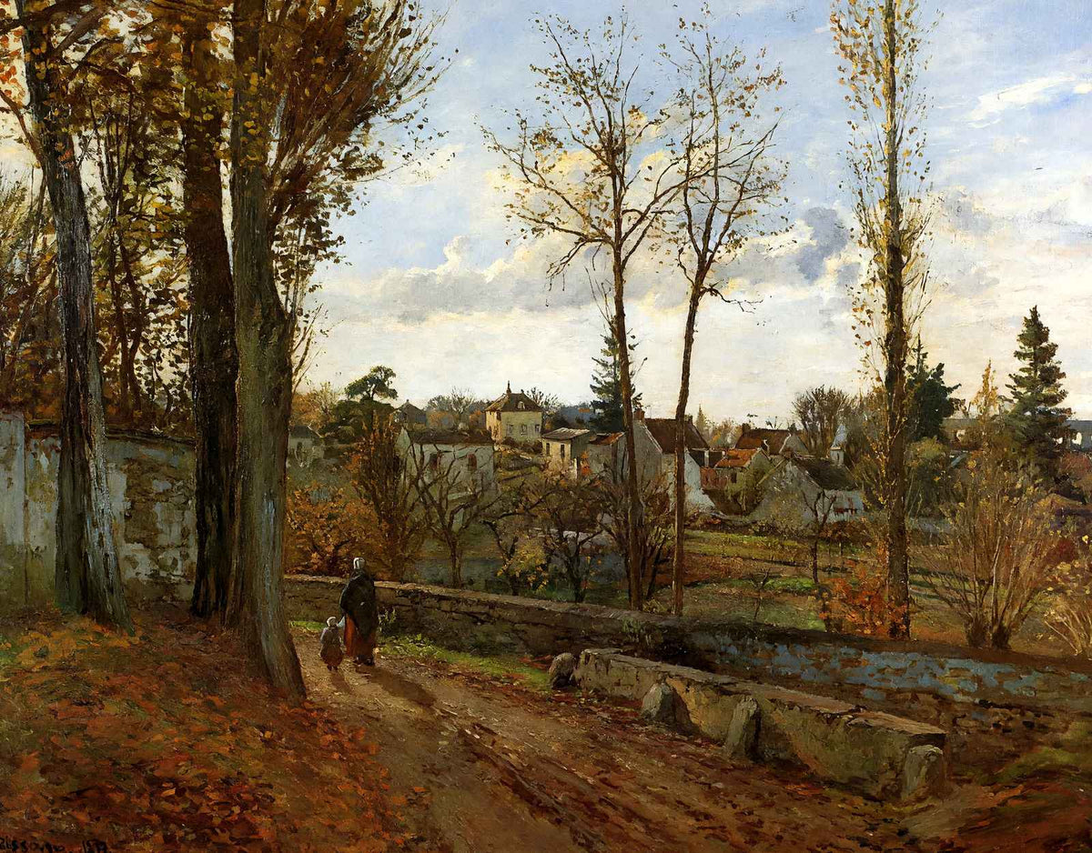 Louveciennes Fine Art Print 1871 Painting by Camille Pissarro (6 Sizes)