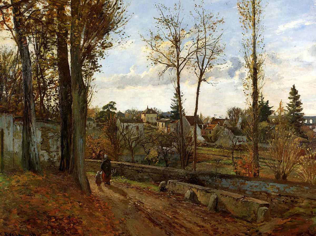 Louveciennes Fine Art Print 1871 Painting by Camille Pissarro (6 Sizes)