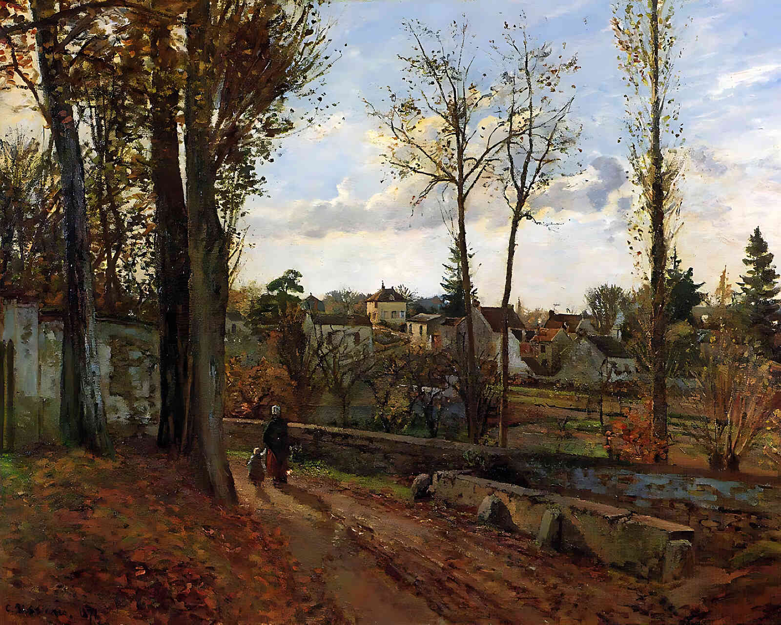 Louveciennes Painting by Camille Pissarro 8x10" Art Print (Archival Paper)