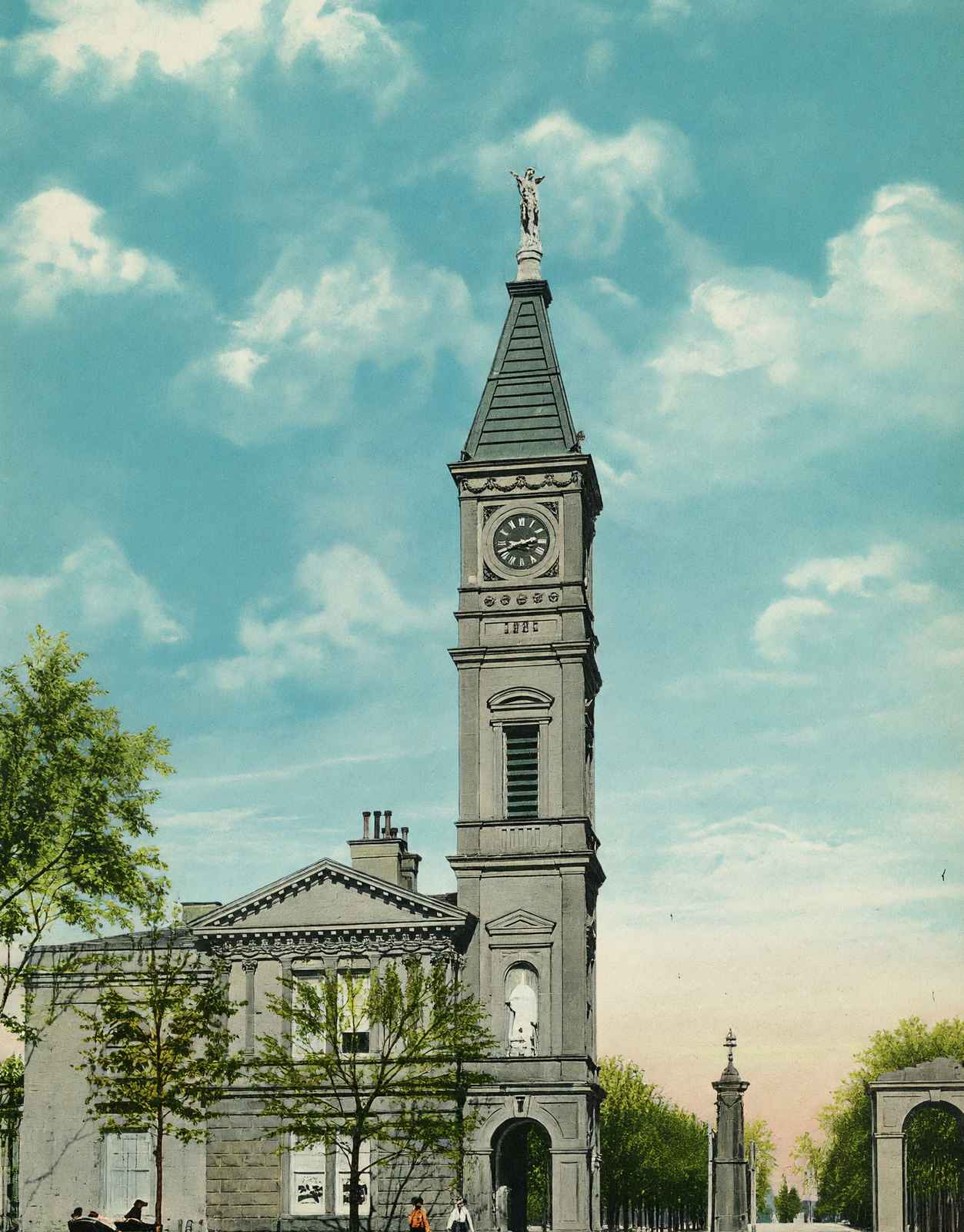 Entrance to Cave Hill Cemetery Louisville in 1907 Vintage Print (7 Sizes)