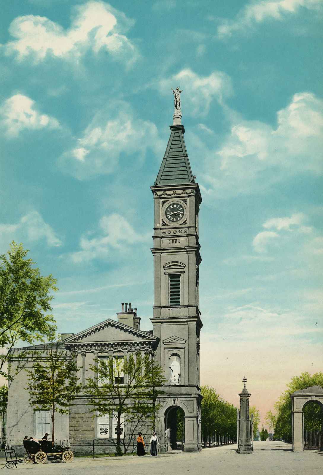 Entrance to Cave Hill Cemetery Louisville in 1907 Vintage Print (7 Sizes)