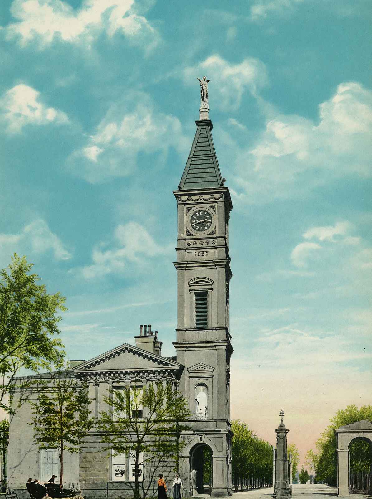 Entrance to Cave Hill Cemetery Louisville in 1907 Vintage Print (7 Sizes)