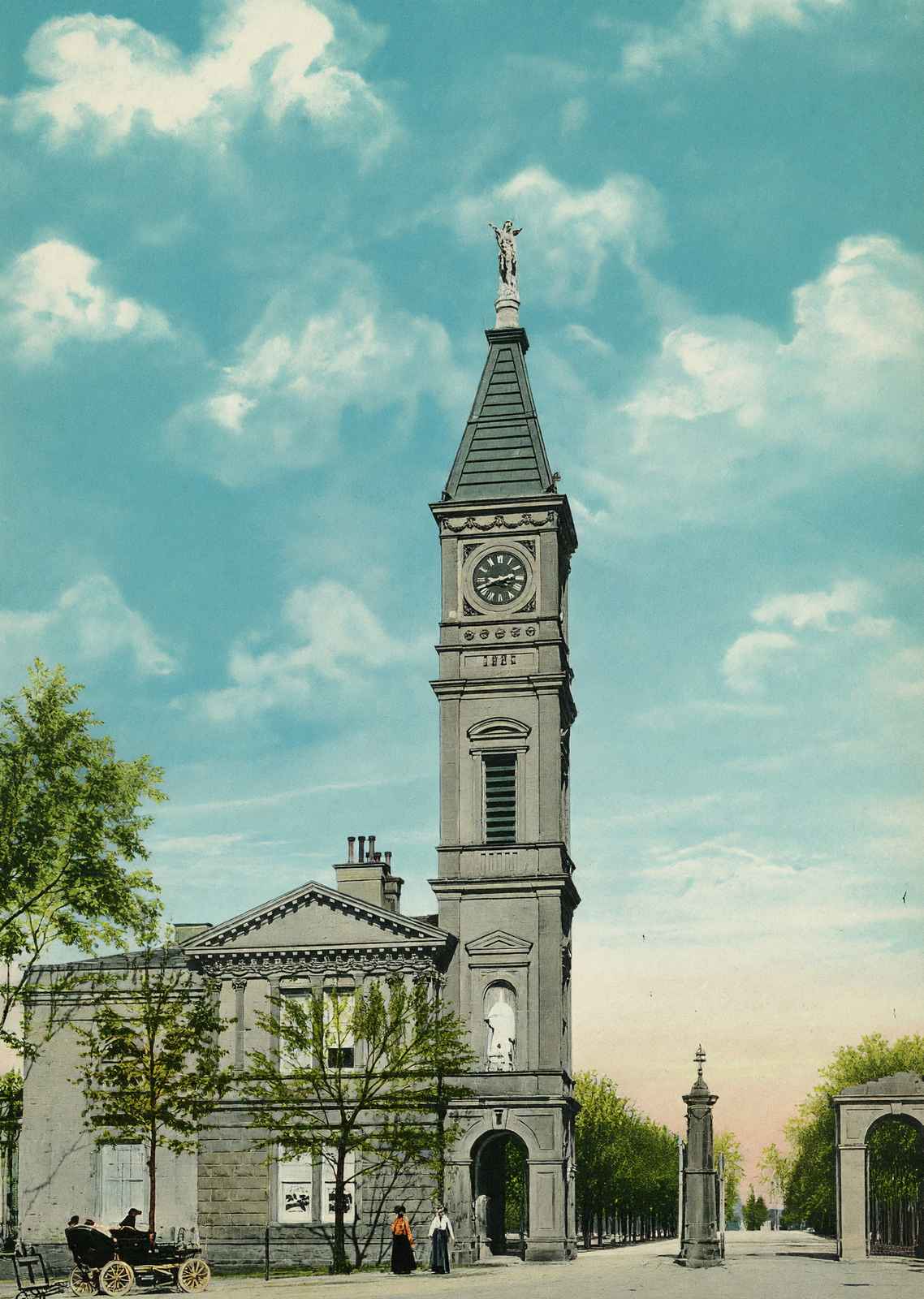 Entrance to Cave Hill Cemetery Louisville in 1907 Vintage Print (7 Sizes)
