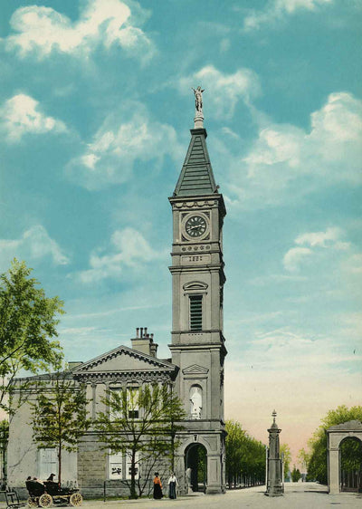 Entrance to Cave Hill Cemetery Louisville in 1907 Vintage Print (7 Sizes)