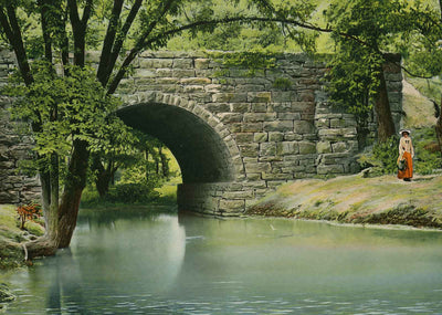 Quiet Nook Cherokee Park Louisville in 1904 Vintage Print (7 Sizes)