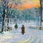 White Winter Cherokee Park Louisville in 1904 Art Print (7 Sizes) - Retouched