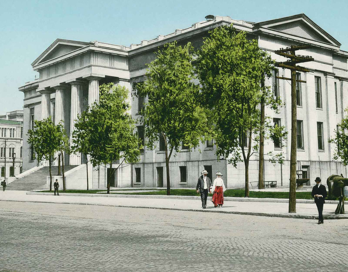 Court House Louisville in 1904 Vintage Print (7 Sizes) - Reproduction