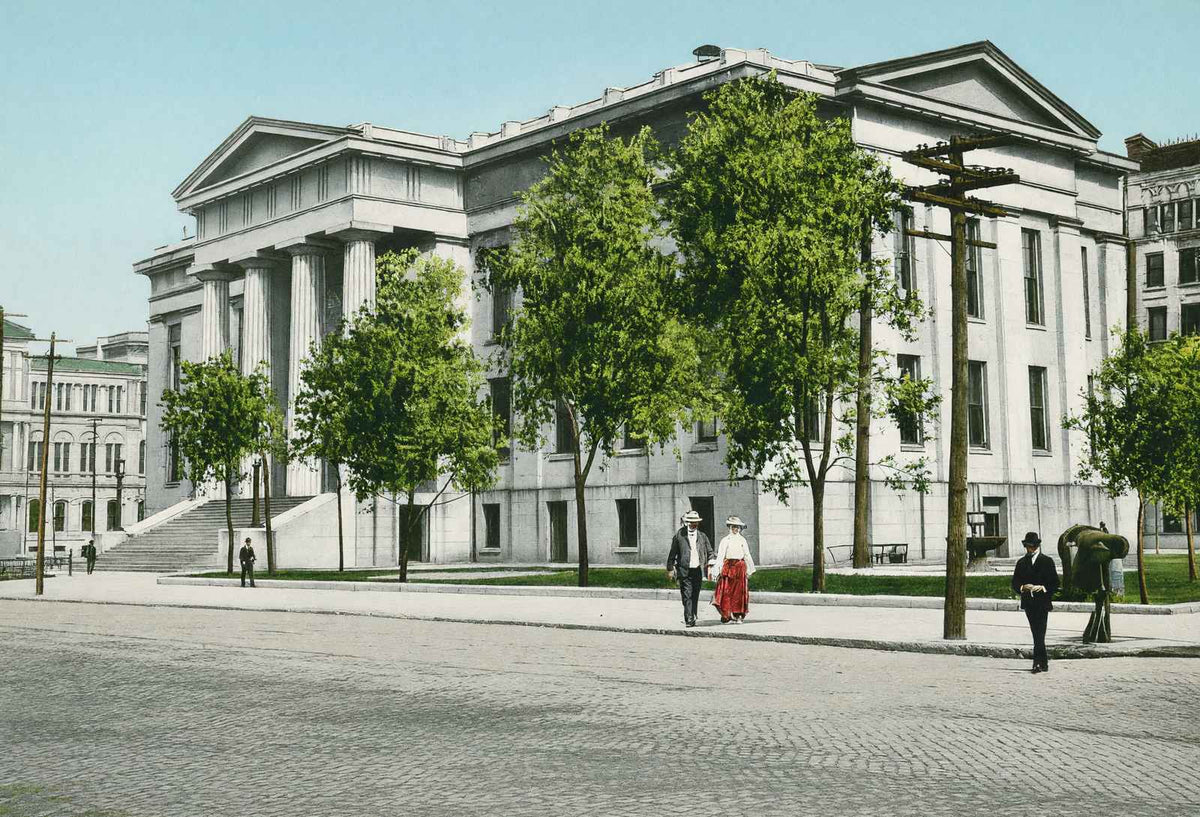 Court House Louisville in 1904 Vintage Print (7 Sizes) - Reproduction