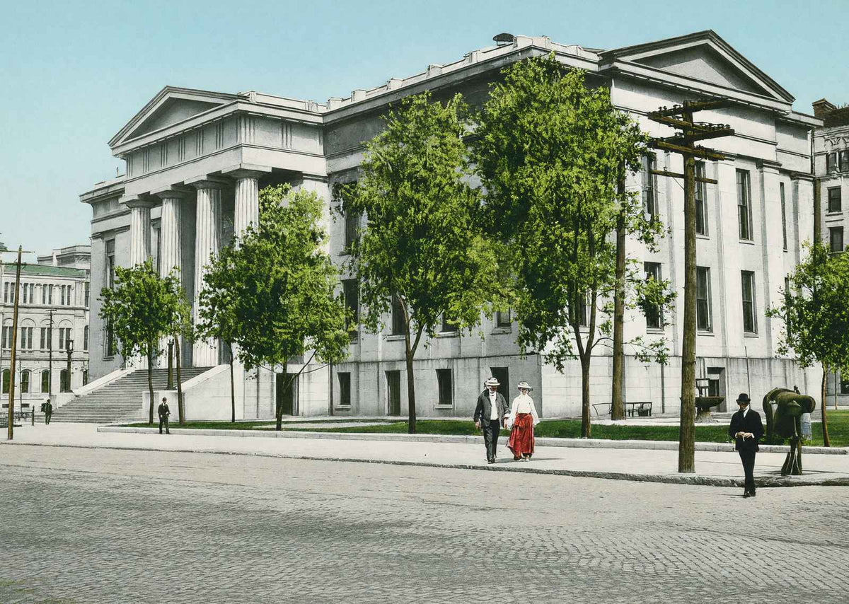 Court House Louisville in 1904 Vintage Print (7 Sizes) - Reproduction