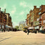 Merrimac Street, Lowell, Massachusetts in 1907 Vintage Print (7 Sizes)