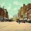 Merrimac Street, Lowell, Massachusetts in 1907 Vintage Print (7 Sizes)