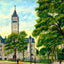 City Hall and Monument Square, Lowell, Massachusetts in 1907 Art Print (7 Sizes)