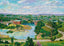 Lower Road and Winooski VT in 1907 Painting Print (7 Sizes) - Acid Free