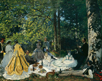 Luncheon on the Grass art print by Claude Monet (1865)