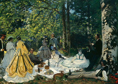 Luncheon on the Grass Art Print 1865 Painting by Claude Monet (6 Sizes)